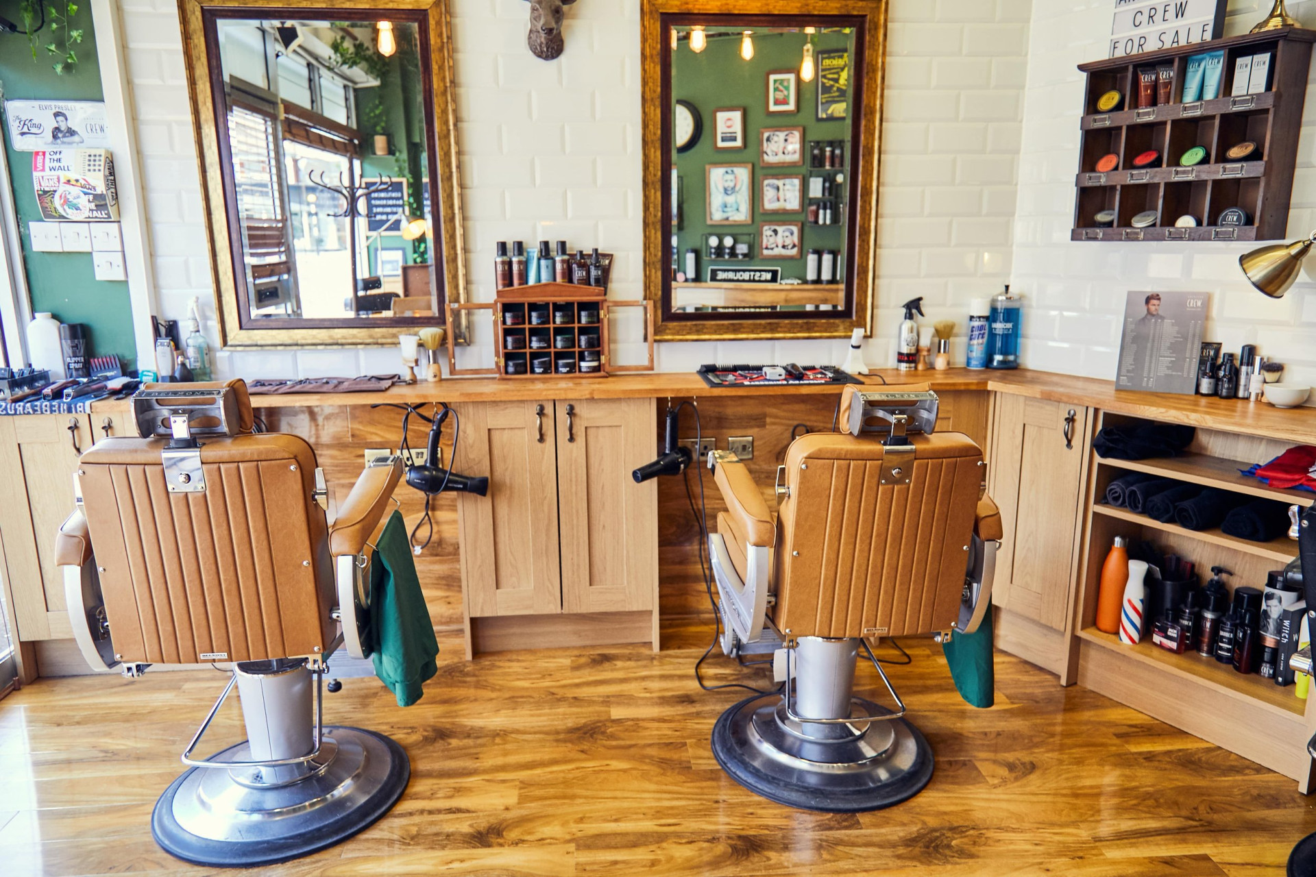 Bond's Barbershop Westbourne - 2 barber chairs